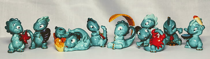 dinos, dino, คอลเลกชัน, überraschungseifigur, ของเล่น, ตัวกรอง, 1995