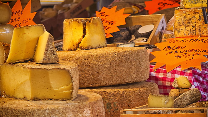 fromage, cuisine, produit alimentaire, puissance, marché, France