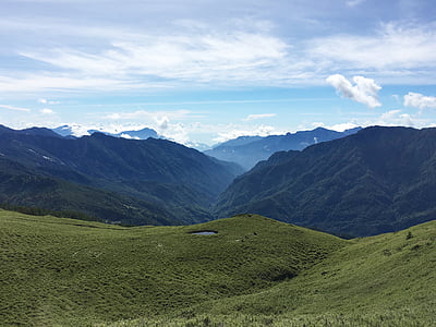Mt, perspektive, planine, jezero, krajolik, Prikaz, Tajvan