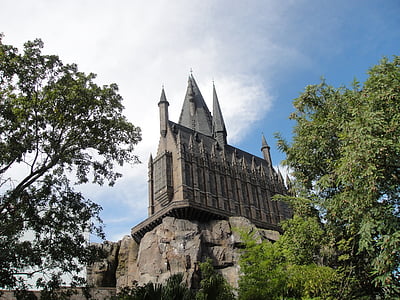 Hogwarts, univeral, Florida, Orlando, Fustigar Terrisser, atracció, arquitectura
