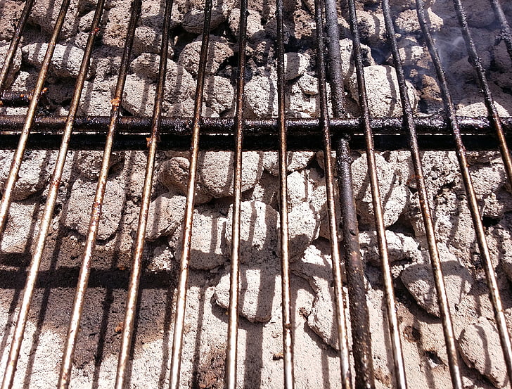 vaření rošt, dřevěné uhlí, grilování, grilování, piknik, gril, železo - Metal