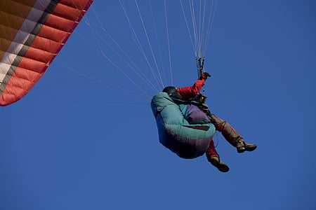 paragliding, fly, paraglider, sky, float, dom, sport