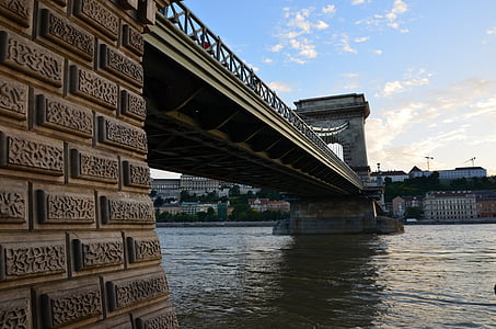 Chain bridge, Donau, Budapest, Bridge
