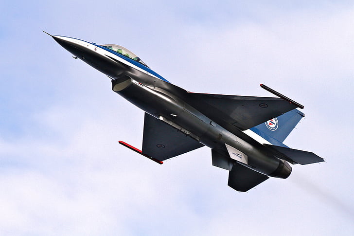 aircraft, airplane, flight, jet, military, Royal Norwegian Air Force, sky