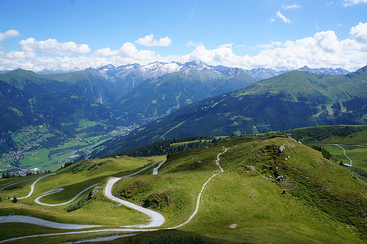 Natura, góry, Austria, Alpy, góry, krajobraz, Alpy Europejskiej