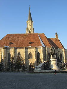 baznīca, St michael katedrāle, Cluj napoca, Transilvānijā, Rumānija