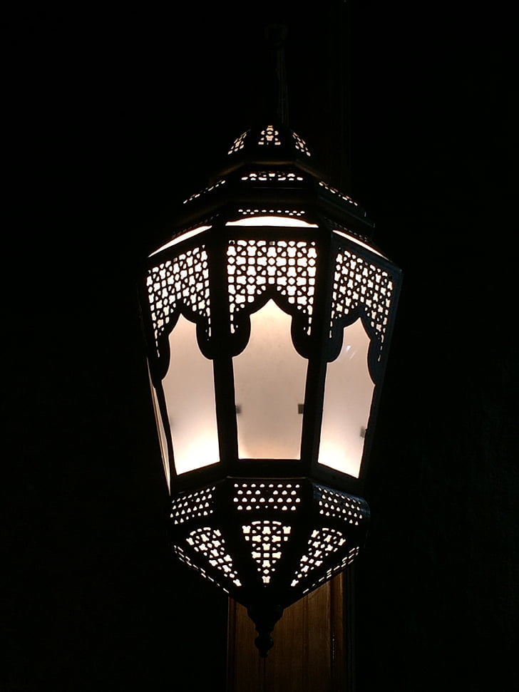 Lámpara, calle, linterna, luz de calle, iluminación, gótico, arquitectura