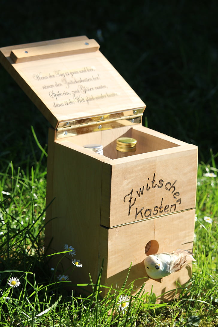 chirping box, aviary, wood