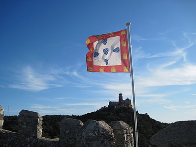 flag, Sky, Castle