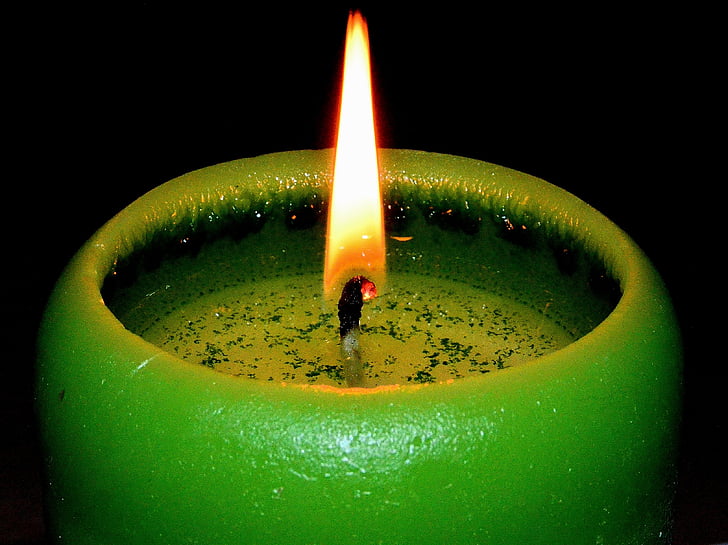 svíčka, světlo svíček, adventní svíčka, plamen, vypálit, oheň, teplo