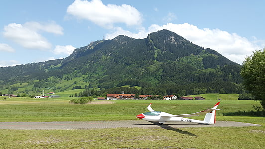 gliding, glider, glider pilot, aircraft, start, airport, winch towing