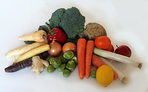 frugt, grøn, økologi, sund, mad, grøntsager, vitaminer