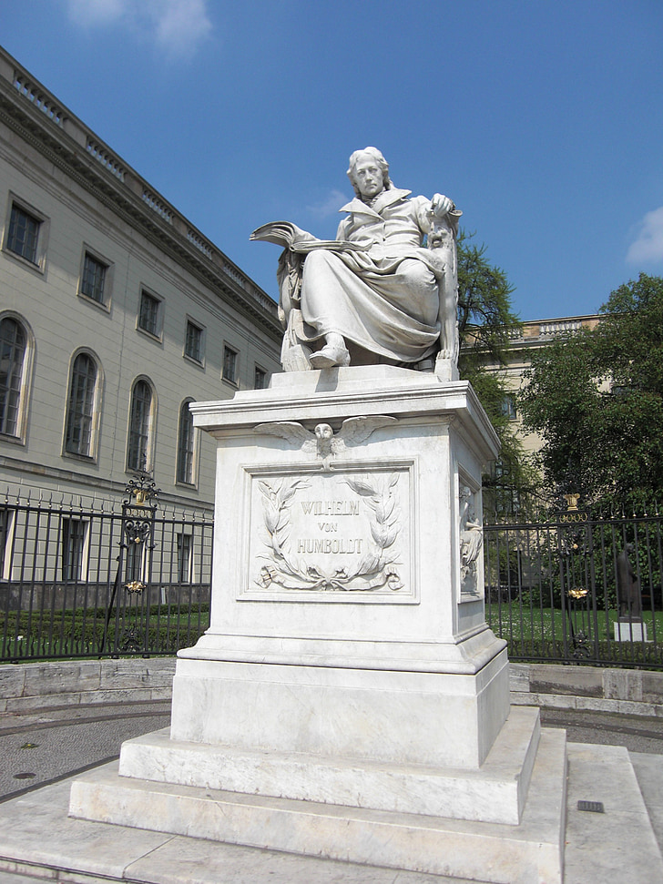 Wilhelm von humboldt, monument, Berlijn, Universiteit, Humboldt Universiteit