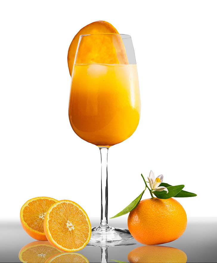food, eat, drink, orange juice, juice, glass, oranges