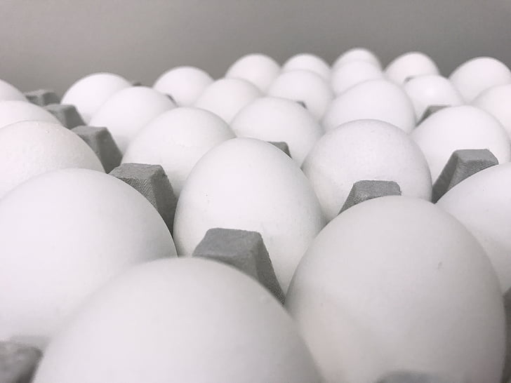 Eiern, Makro, weiß, grau, Ostern, Huhn, natürliche