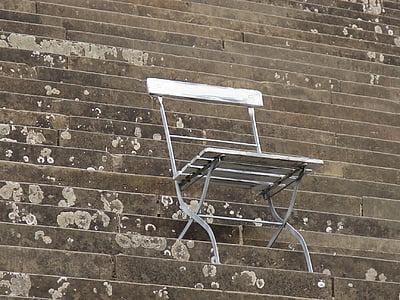 szék, összecsukható szék, lépcsők