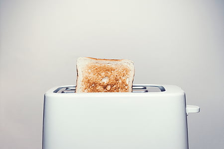 bread, toast, toaster, food, breakfast, toasted bread, food and drink