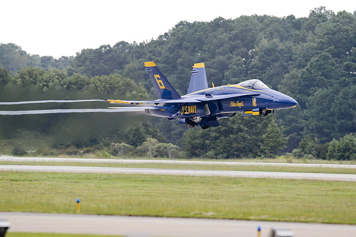 Navy Blue angels, Airshow, Flugzeug, militärische, USA, Flugzeug, Kampfjet
