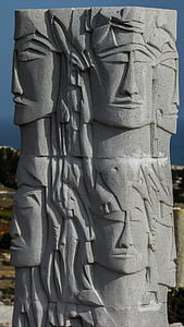 Cộng hoà Síp, Ayia napa, tác phẩm điêu khắc park, khuôn mặt, Totem, nghệ thuật, ngoài trời