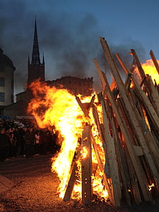 valborg, bonfire, riddarholmen, stockholm, fire, sweden, smoke