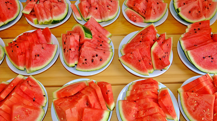 watermelon red, fruit, sliced melon, watermelon, melons, food, red