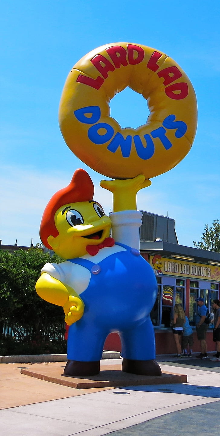 Simpsonit, donitsi, Universal-studiot, teemapuisto, Yhdysvallat, Florida