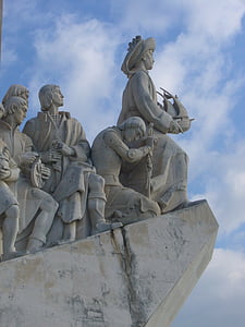 Μνημείο ναυτών, Μνημείο ανακαληπτές, Πορτογαλία, Λισαβόνα, Tejo, ναυτιλίας, λιμάνι