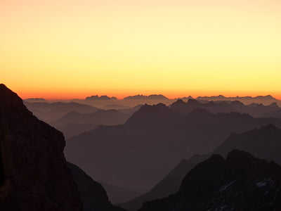 mountains, morgenrot, alpine panorama, sunrise, alpine, landscape, morgenstimmung
