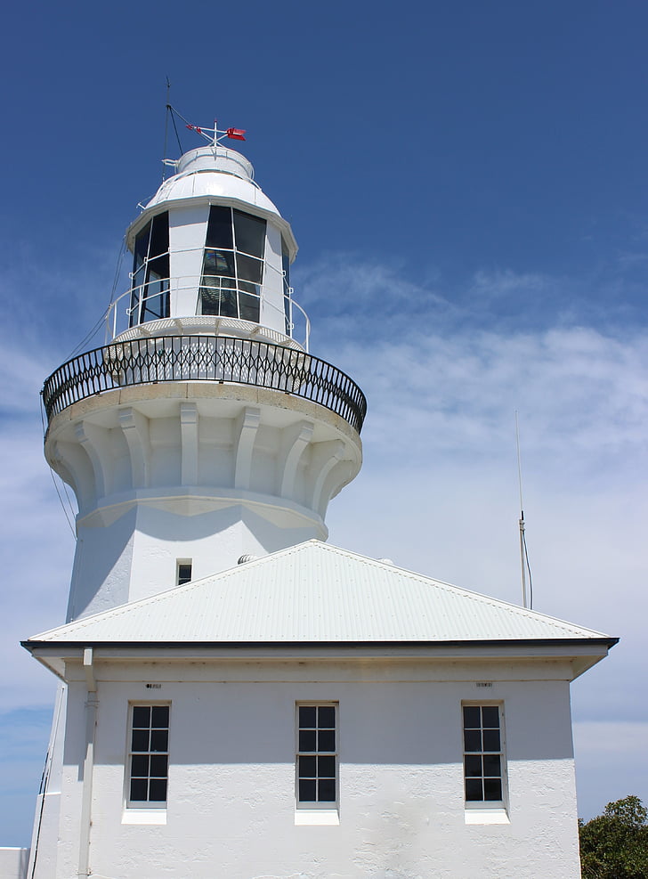 lighthouse, white, tasmania