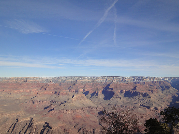 Grand canyon, přírodní, Rock, modrá obloha, mrak