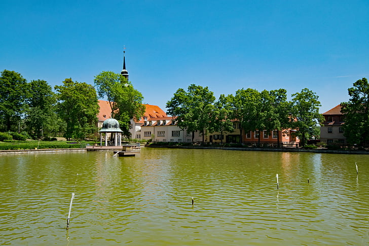 Kurpark, Bad lauchstädt, miasto Goethego, Saksonia anhalt, Niemcy, atrakcje turystyczne, Europy