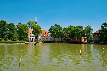 Kurpark, Bad lauchstädt, thành phố Goethe, Sachsen-anhalt, Đức, địa điểm tham quan, Châu Âu