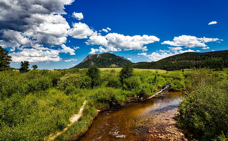 Colorado, Rocky mountains, Národní park, krajina, malebný, Příroda, venku
