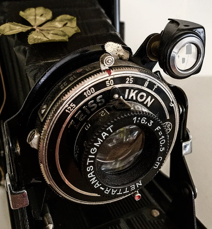 linse, Zeiss ikon, fotokamera, historisk set, kamera - fotografisk udstyr, gammeldags, gamle