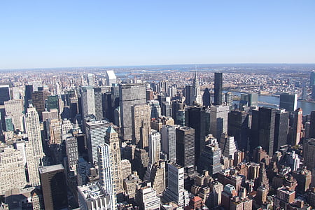 njujorškog, mesto, arhitektura, ulica, nebo, New york, stavb