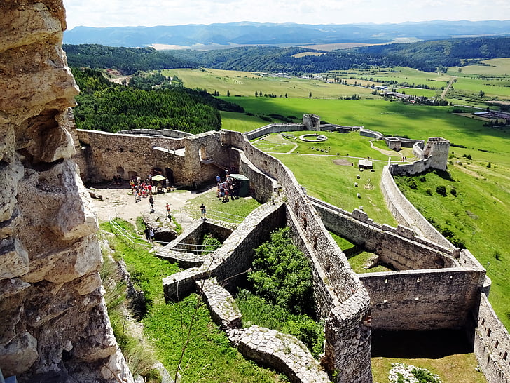 Zamek Spiski, Słowacja, UNESCO, Pomnik, ruiny, Historia, ściany