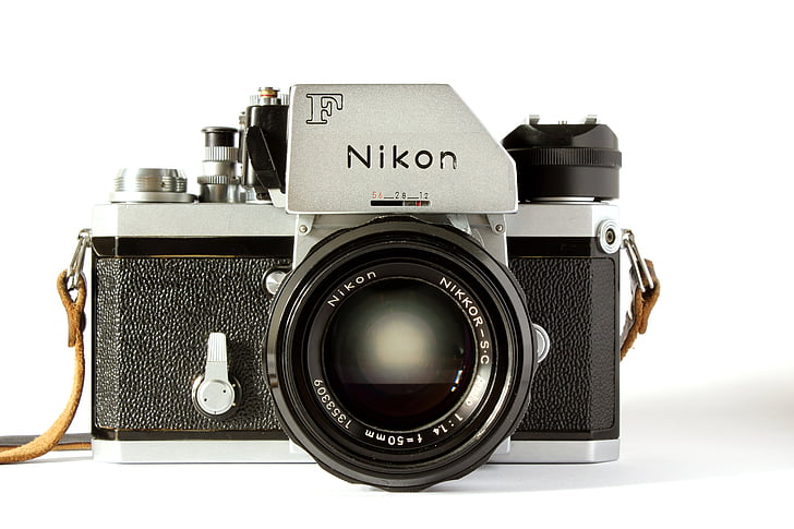Nikon, câmera, analógico, câmera digital, fotografia, fotografia, lente