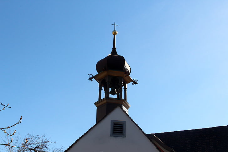 Capela, Igreja, Torre, abóbada da cebola, sino, Altstätten, St. gallen