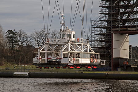 transportatorul pod, Rendsburg, america de Nord, cu feribotul, Podul mare, culoar de transport maritim, NOK