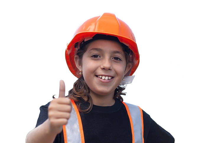 worker, little girl, yard safety, shipyard, project, child labour, bob