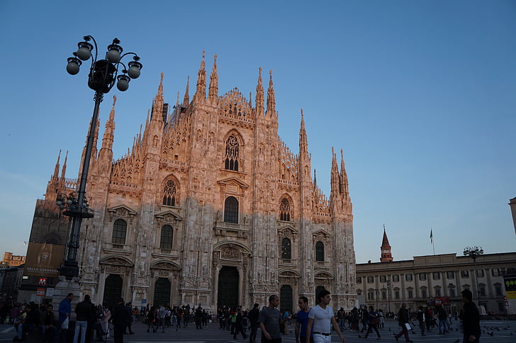 Milanas, katedra, bažnyčia, Miestas, Architektūra, Italija, paminklas