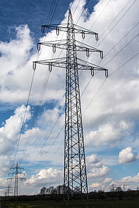 енергія, поточний, лінії електропередачі, elektrik, лінії електропередач, електричний струм, полюсами влади