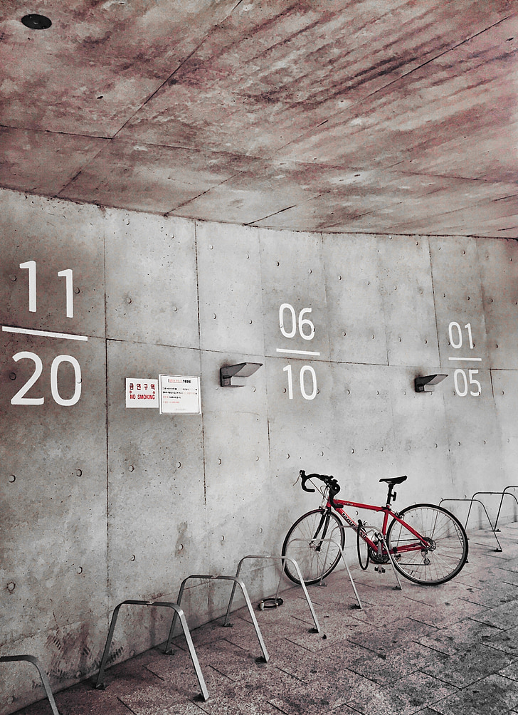 velosipēds, CBD, betons