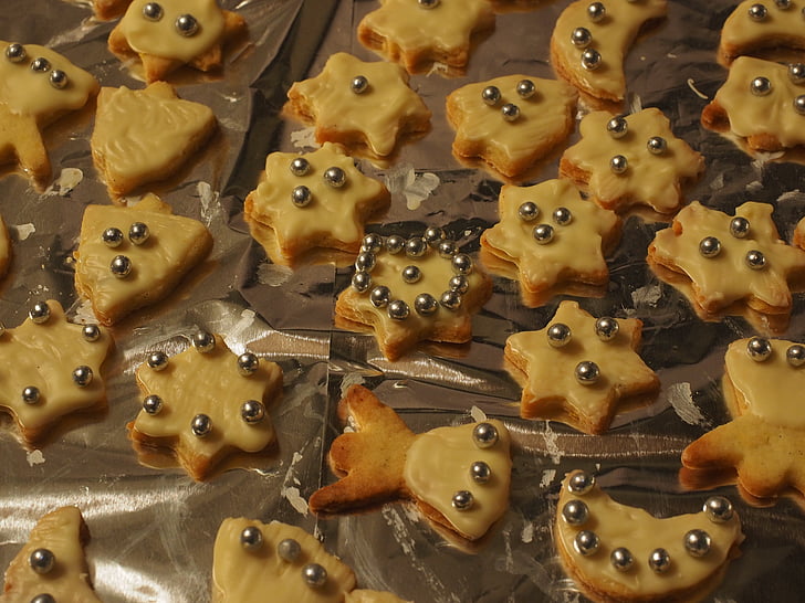 cookie-ul, ausstecherle, guzle, Crăciun, cookie-cutter, se coace, cookie-uri