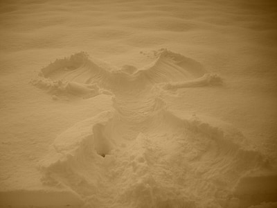 sneh angel, sneh, obrázok, Anjeli