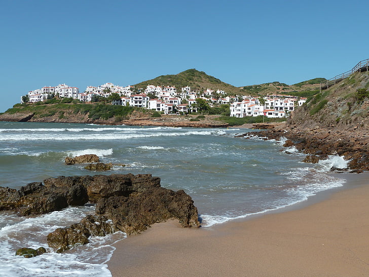 spiaggia, Menorca, Spagna, mare, estate, Minorca, acqua