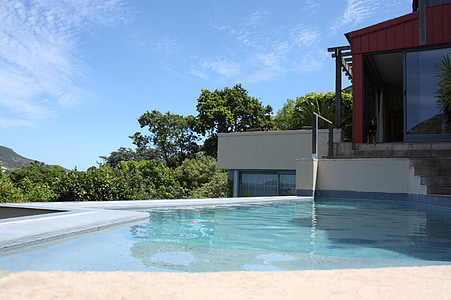 pool, Overnatning, Sydafrika, hjem, solrig, rejse, Hout bay