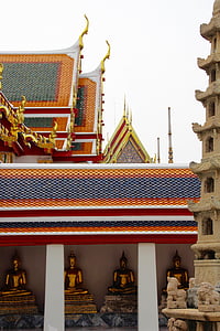 寺, 屋顶, 宝塔, 建筑, 宫, 佛教, 东南