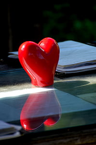 sirds, mīlu, gaisma, Valentīna diena, attiecības, romantika, sarkana