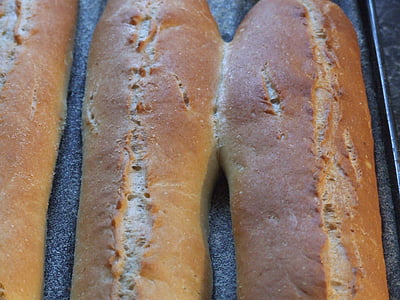 chleb, do pieczenia, Francuski, jedzenie, Piekarnia, pieczone, tradycyjne
